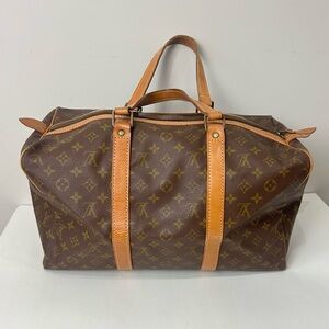 Louis Vuitton Sac Souple 45 Duffel Travel Bag Vintage Monogram